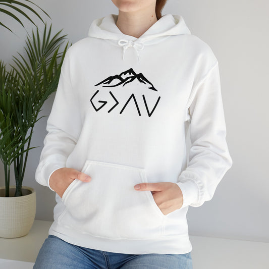 God is Greater Than The Highs and Lows Unisex Heavy Blend Hooded Sweatshirt
