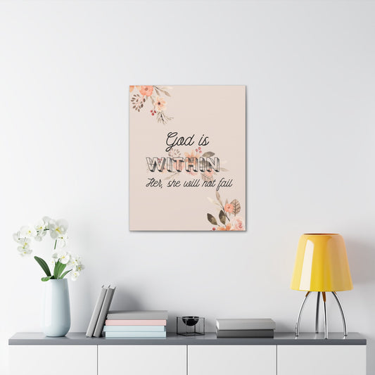 God is within Her, Canvas Gallery Wraps