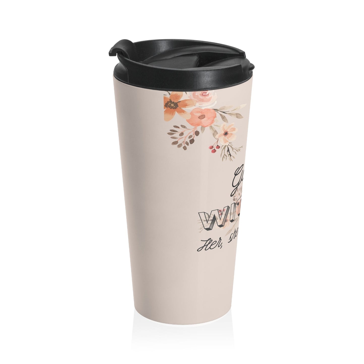 God is Within Her, Stainless Steel Travel Mug